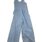 Free People women's size 4 small Fara Light Blue Denim Jumpsuit one piece Photo 3