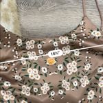 NBD  revolve floral tan Satin Frieda Dress Photo 5