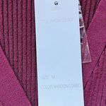 Design History  Button Down Magenta Green Cardigan Sweater Size Medium NWT Photo 3