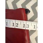 ZARA Women’s Red Faux Leather Pants – Size Small Photo 3