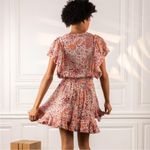Poupette St. Barth  Amber Ruffled Floral Mini Dress Size XS Photo 2