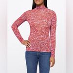 ALC Frank ALC James Printed Stretch-Mesh Turtleneck Top, Size L New w/Tag Retail $295 Photo 10