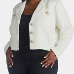 Marée Pour Toi Chic Tweed Jacket in Ivory/Off White, Plus Size 22 New w/Tag White Photo 1