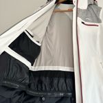 White and Gray Women's Ski Jacket Silver Photo 2