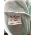 Brand New Miss Elaine Women's Size XL Aqua Paisley Print Lace Trim Nightgown Blue Photo 6