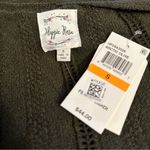 Hippie Rose  Olive ribbed open front cardigan Photo 7