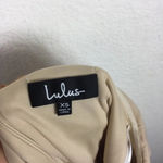 Lulus Lots of Love Beige Strapless Ruffle Bodycon Pencil Midi Dress XS Photo 5