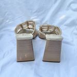 Sam Edelman | LAURETTE SLIP ON HEELED TRIANGLE BLOCK SANDALS SIZE 7 Photo 6