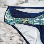 Antonio Melani NWT Women Navy Paisley Bikini Bottom Lg Bathing Suit Beach Pool Photo 1
