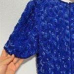 Dazzling Blue Sequin Mini Dress Photo 5