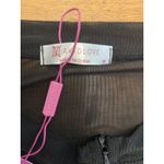 Avidlove NWT  Sheer Black Mesh‎ Zip Front Long Sleeve Bodysuit Medium Baddie Goth Photo 1