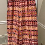 C Est 1946 Women's Orange Geometric Wide Leg Rayon Photo 0