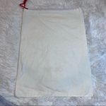 ARCHE White Drawstring Dust Bag Canvas Red Medium 13” x 18” Photo 4