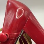 Tahari Red Patent T-Strap Heels Women’s 7 Pinup Rockabilly Peep toe Retro Photo 8