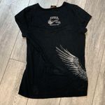 Harley Davidson Vintage 2008 Harley-Davidson Black Angel Wings T-Shirt Size L Photo 4