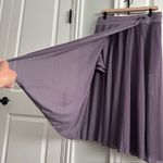 Halara  NWT Mesh High Waisted Drawstring Midi Flare Skirt Large Stardust Mauve Photo 3