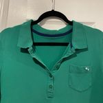 L.L. Bean Size L Green Dragonfly Embroidered Short Sleeve Collared Polo Shirt Size L Photo 1
