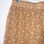 Ann Taylor Brown Floral Paperbag Pull On Fabric Pants Size XXL Photo 1