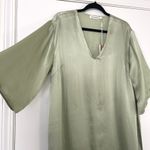 Roller Rabbit NWT $248 Silk Raine Caftan Sage Green Midi Dress Size Large Photo 2