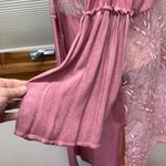 POL Pink Lace Long Sleeve Open Front Cardigan Kimono Size Small Photo 6