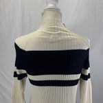 Jacqueline Ferrar Silk Mock Turtleneck Cream and Black Sweater Size Medi… Photo 8