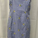Talbots Talbot Women's Blue/White Dress/Knee Length Size 4P SKU 2961 Photo 0