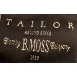 Tailor by B. Moss Women's Blue Black White Paisley Long Sleeve Button Up Blouse‎ Photo 2