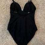 Kona Sol  One Piece Swimsuit- Black Crochet Photo 2