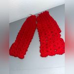 Handmade Crochet Hand Warmers Ribbed Stretch ThumbHole Cozy Winter Glove Cottage Photo 5