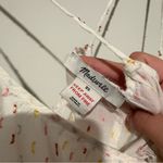 Madewell  Tiered Cover-Up‎ Dress Eyelet White Rainbow Clipdot size XS Photo 4