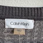 Calvin Klein Pink Gray Office Career Sweater Dress Houndstooth Cozy Size Large Photo 1