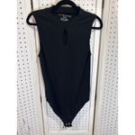Eye Candy Black Mock Neck Keyhole Cutout Sleeveless Thong Bodysuit Size XL Photo 1