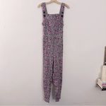 Nooworks  Overalls Jumpsuit Sleeveless Psychedelic Print Purple Black White Photo 1