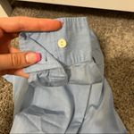 New York And Company  City Stretch Light Blue Button Down Blouse Photo 3