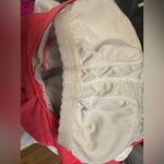 Lands End 1 Piece Swim Bathing Suit Low Leg Built in Bra Lining Size 10 Coral Red Photo 2