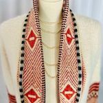 Maxsport Women's Long Cardigan Sweater Tribal or Aztec Pattern (681) Red Size M Photo 6