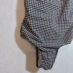 Kona Sol  Textured Gingham Ruched Full Coverage One Piece Swimsuit Size Small Photo 3