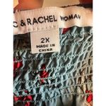 zac & rachel nwt blue with cherry blossom design bouse top womens plus 2xl Size XXL Photo 6