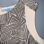 Antonio Melani Stanwick Sleeveless Khaki Geo Mesh Sheath Career Dress Size 14 Photo 5