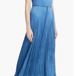 Vince Relaxed Plissé Satin Midi Slipdress Size Small Photo 3