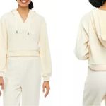 Wall Flower  Cream Crop Hoodie Size L Photo 1