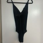 Forever 21 MOVING SALE  Black Velvet and Lace Bodysuit Photo 7