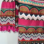 Joy Joy Monkee's of the Village-Tasseled Bell Sleeve Geometric Print Dress-Sz S Photo 9
