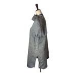 J Jill Love Linen Shirt Women Small Gray Linen Button Down Tunic‎ Lagenlook Photo 3