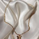 Boutique 14k Gold Played Butterfly Choker Necklace Photo 0