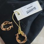 Free People  Triple Hoop Earring in GoldAmber Sceats Photo 7