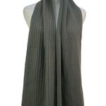 ALLSAINTS  Ribbed Knit Scarf Serepentine Green Rectangular Photo 1