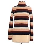 Madewell Evercrest Stripe Mock Neck Sweater Heather Quinoa Photo 5