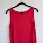 Eileen Fisher  Red Viscose Sleeveless Shift Dress Photo 1