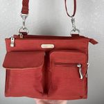 Baggallini Everything Crossbody Bag Purse Orange Nylon Organizer Wristlet Wallet Photo 1